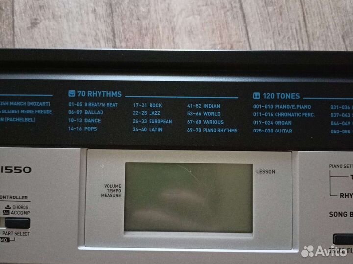 Синтезатор casio ctk-1550