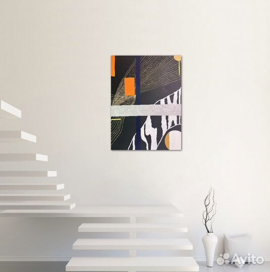 Картина Зебра в офис, переговорную