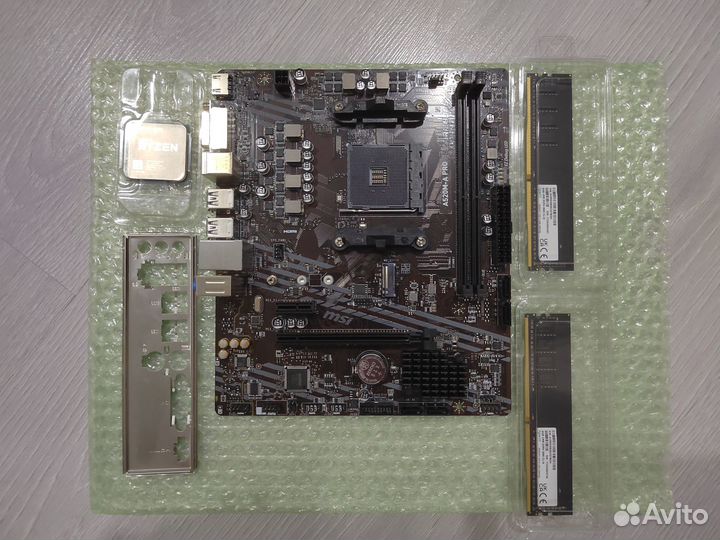 Комплект Msi A520M-A Pro+Ryzen 5 1600X+16 Гб