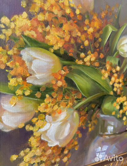 Картина маслом Весенний букет