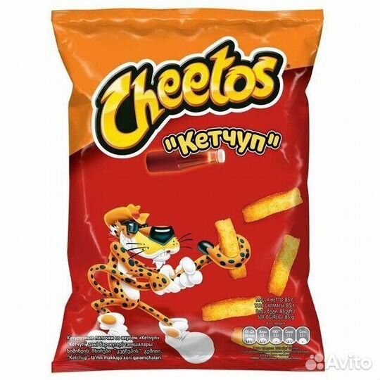 Кукурузные снеки Cheetos Кетчуп 85г (опт)