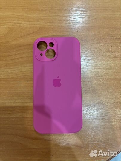 Чехол на iPhone 15 розовый новый