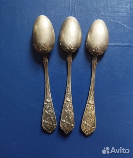 3 чайных ложечки (царское серебро)