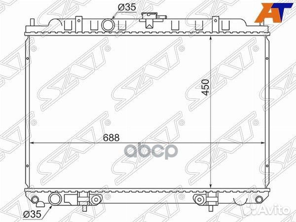 Радиатор Nissan Serena 99-05 / Bassara 99-03