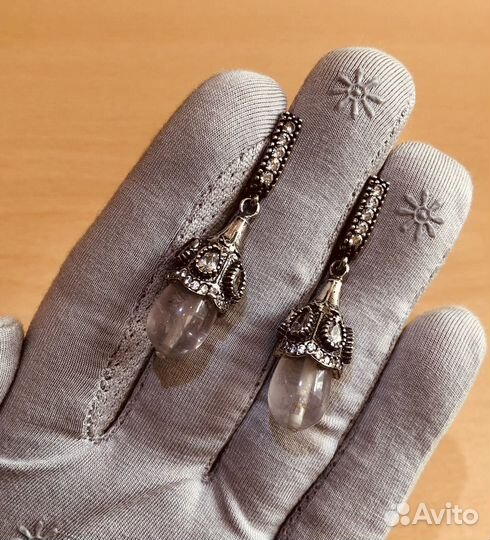 Скидка Серьги серебро 925