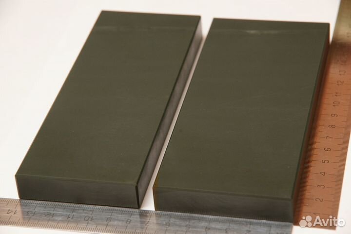 Яшма зелёная для тонкой заточки ножей, бритв