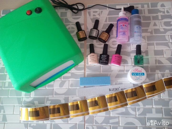 Новый набор для наращивания ногтей и шеллака