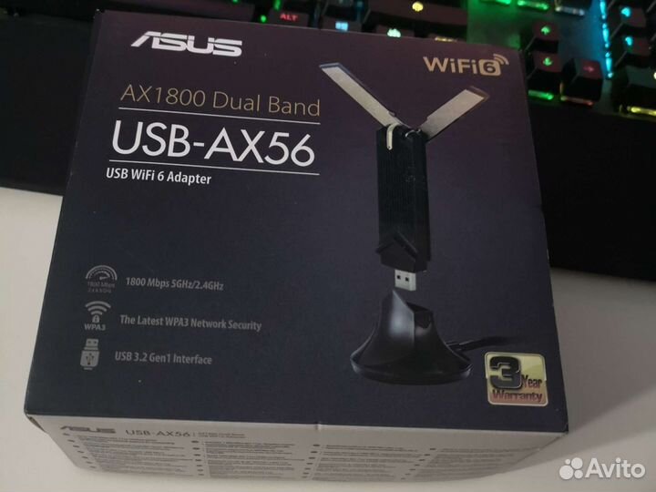 Wi-Fi адаптер asus USB-AX56