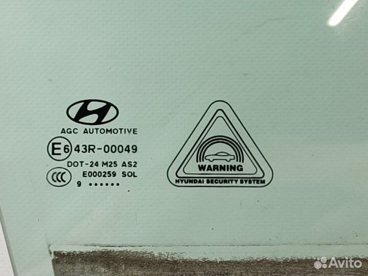 Стекло двери переднее правое Hyundai Tucson TL 1.6