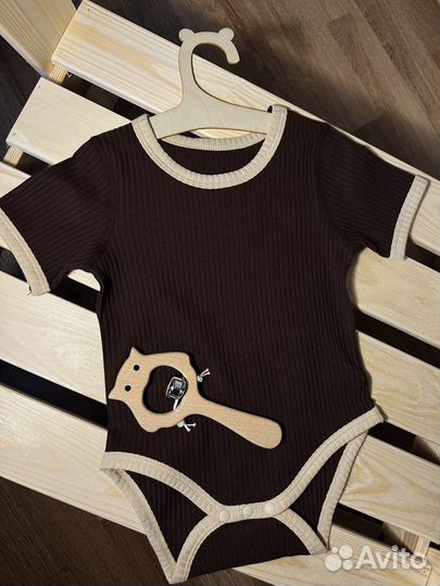 Набор детских боди с коротким рукавом 4 шт