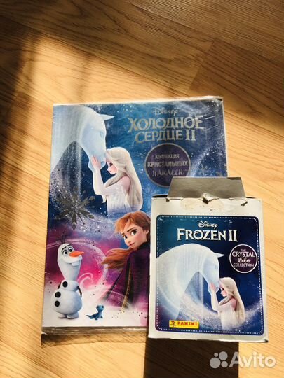 Полный сет+альбом Panini Холодное сердце 2 кристал