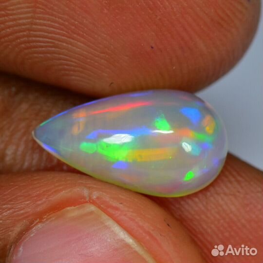 Опал натуральный 2,50 14X8мм VVS Радужный