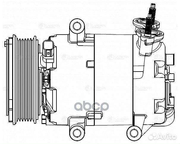 Компрессор кондиционера land rover freelander I