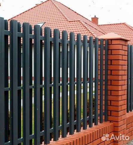 Металлический штакетник 1 метр