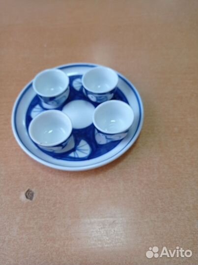 Чайный сервиз СССР синий детский