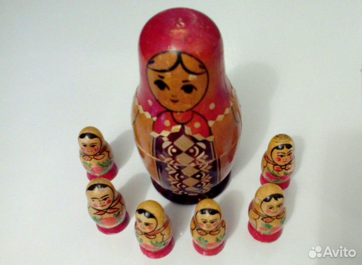 Матрешки -1 большая и 6 маленьких/ссср