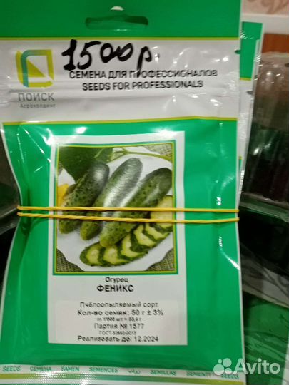 Семена огурцов в проф пачках