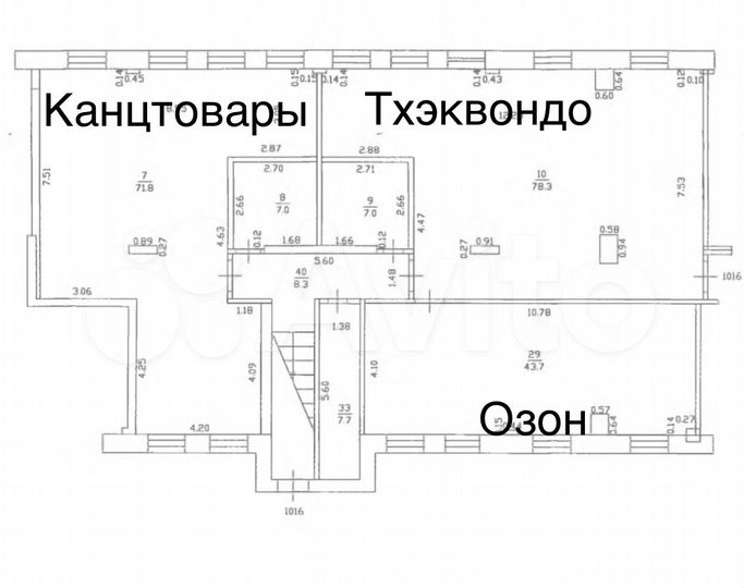 Свободного назначения, 43.7 м²