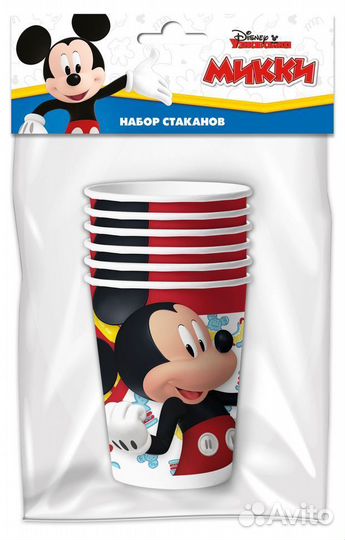 Набор одноразовых стаканов Minnie 2 бумага, 6х250