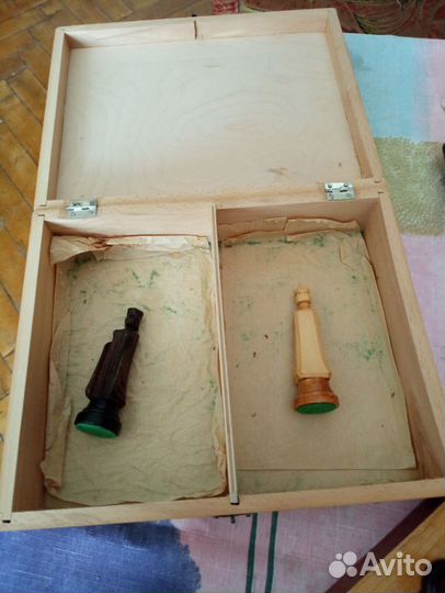 Шахматы деревянные старинные ручной работы