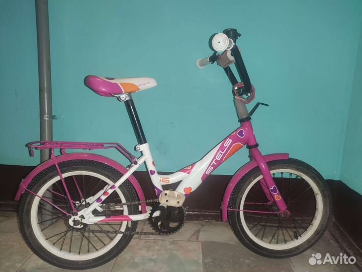 Детский велосипед stels 16 для девочки