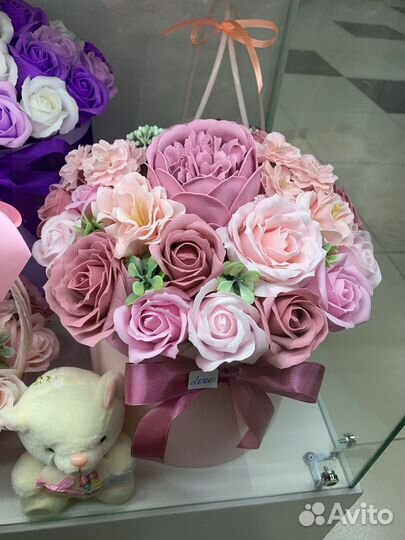 Букет цветы из мыла мыльные розы