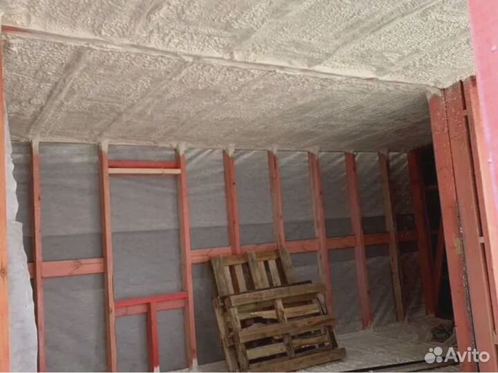 Утепление пеноизолом