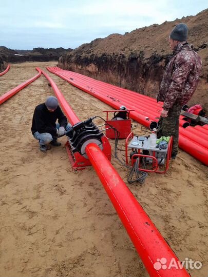 Сварка труб пнд (пэ) в стык и электрофитингами