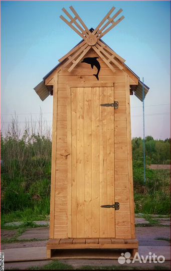 Дачный туалет с установкой KEY673