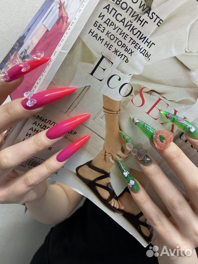 Маникюр, гель лак, наращивание