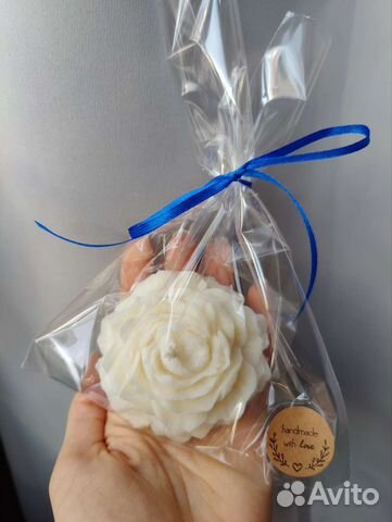 Свеча цветок пион