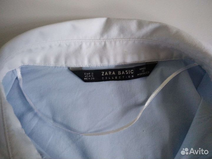 Рубашка zara basic S 42 165 /84A