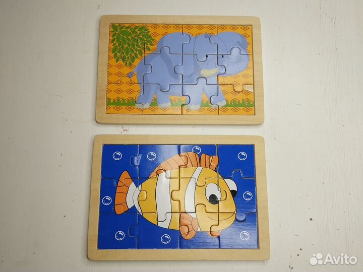 Пазлы деревянные для малышей