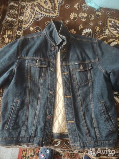Джинсовая куртка, пиджак утепленная 52 54