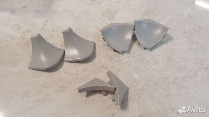 Плинтус для столешниц алюминиевый гладкий