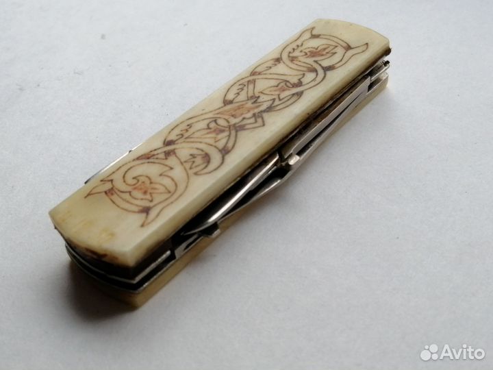 Нож мультитул СССР Павловский кость складной