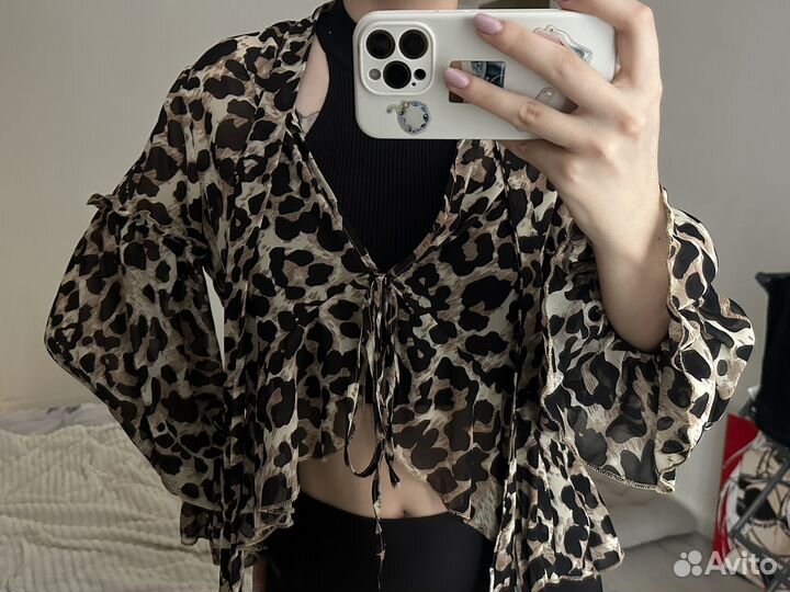 Рубашка леопард