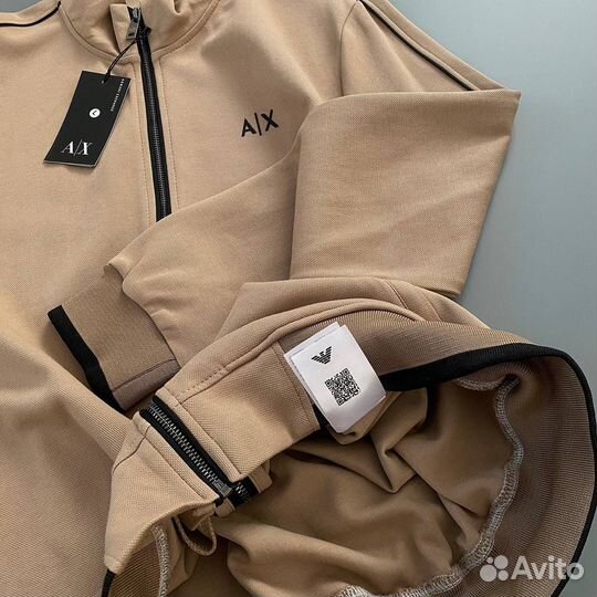 Спортивный костюм armani exchange бежевый