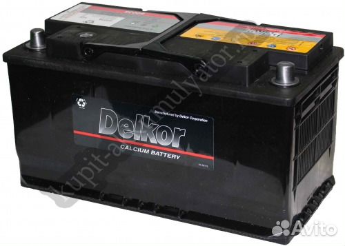 Автомобильный аккумулятор Delkor 100 А.ч 60044