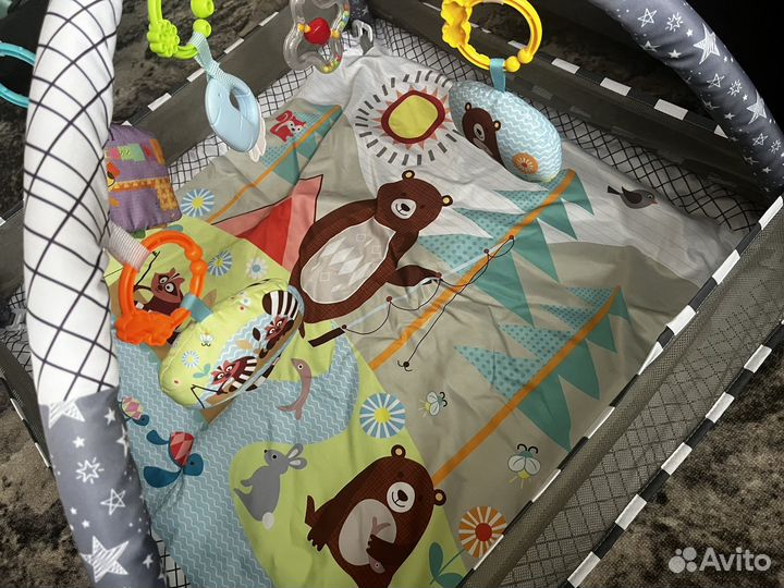 Развивающий коврик Дуга с игрушками