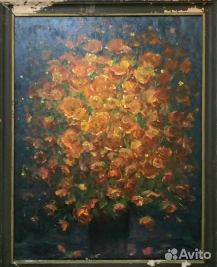 Картина маслом на холсте цветы