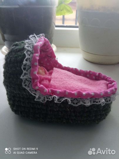 Кроватка люлька для кукол