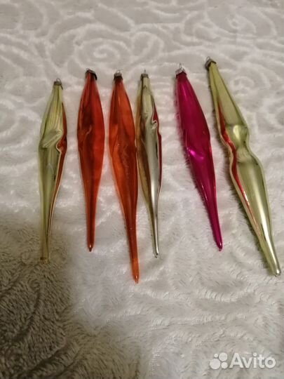 Елочные игрушки, Дед Мороз и Снегурочка СССР