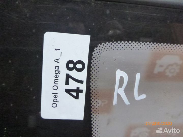 Стекло заднее левое Opel Omega F35 C20NE 1987-1994