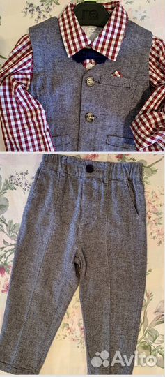 Костюм с бабочкой для мальчика р.86. Mothercare