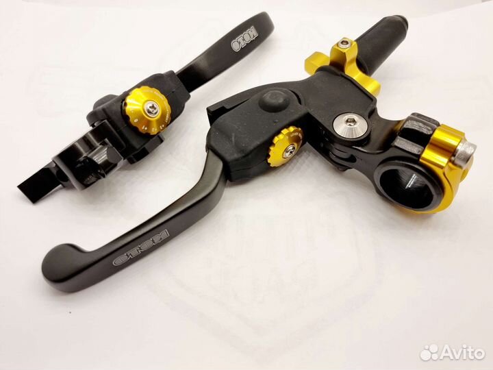 Комплект рычагов сцепления/тормоза otom желтый