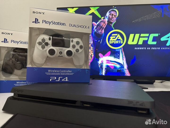 Sony PlayStation 4 slim + 40 игр