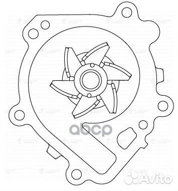 Насос водяной chery QQ6 (06) /indis (10) 1.3I