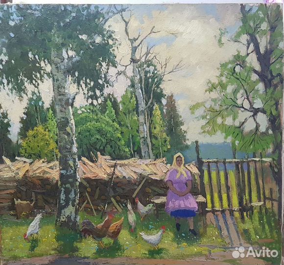 Картина маслом на холсте пейзаж