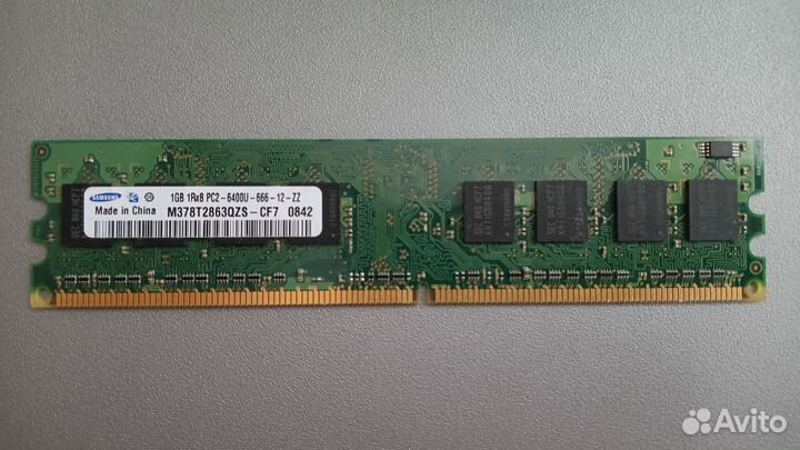 DDR2 1Gb Samsung 1Rx8 PC2-6400U-666-12